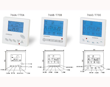 766A_766B_766C 770A_770B_770C 空調(diào)用_采暖用液晶溫控器