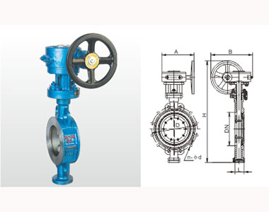 808 D373H-16C 對夾式三偏心多層次金屬密封蝶閥