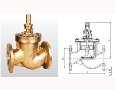 710 Y43X-16T 黃銅活塞式可調(diào)減壓閥
