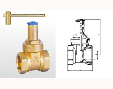 115_166 Z15W-16T 黃銅帶鎖閘閥