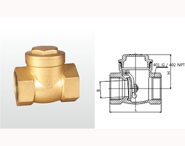 401_402 H14W-16T 黃銅止回閥