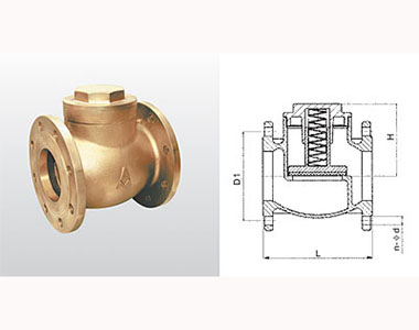 416_416A H41W-16T_H41X-16T 黃銅升降式緩閉止回閥